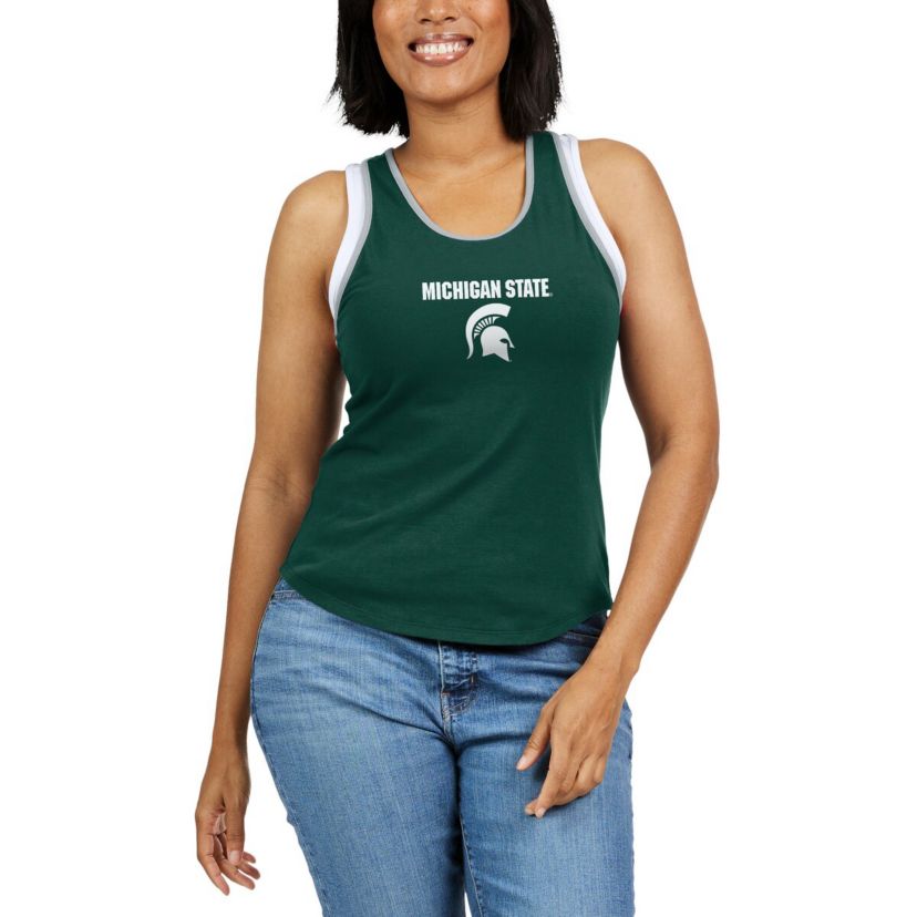 NCAA Michigan State Spartans Open Hole Razorback Tank Top