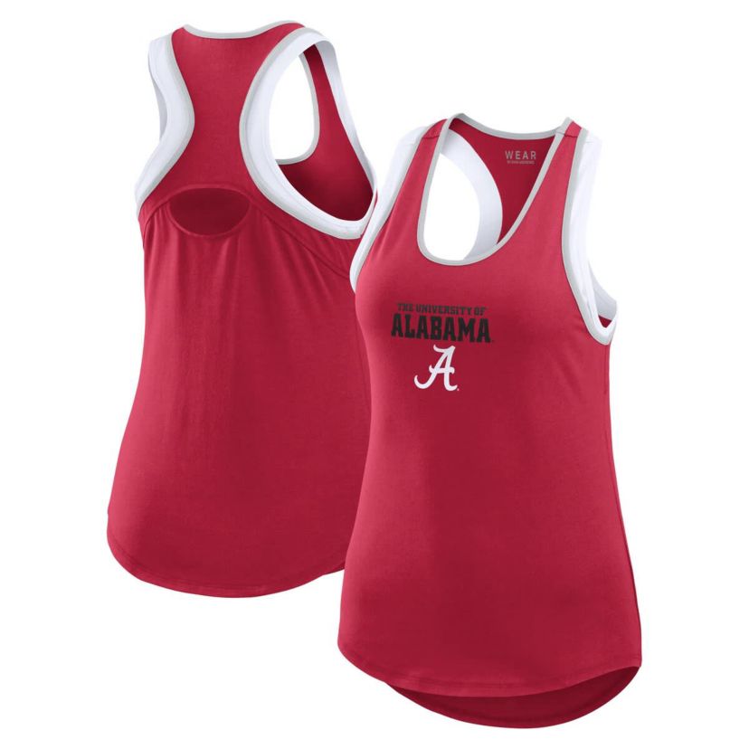 Alabama Crimson Tide NCAA Alabama Tide Open Hole Razorback Tank Top