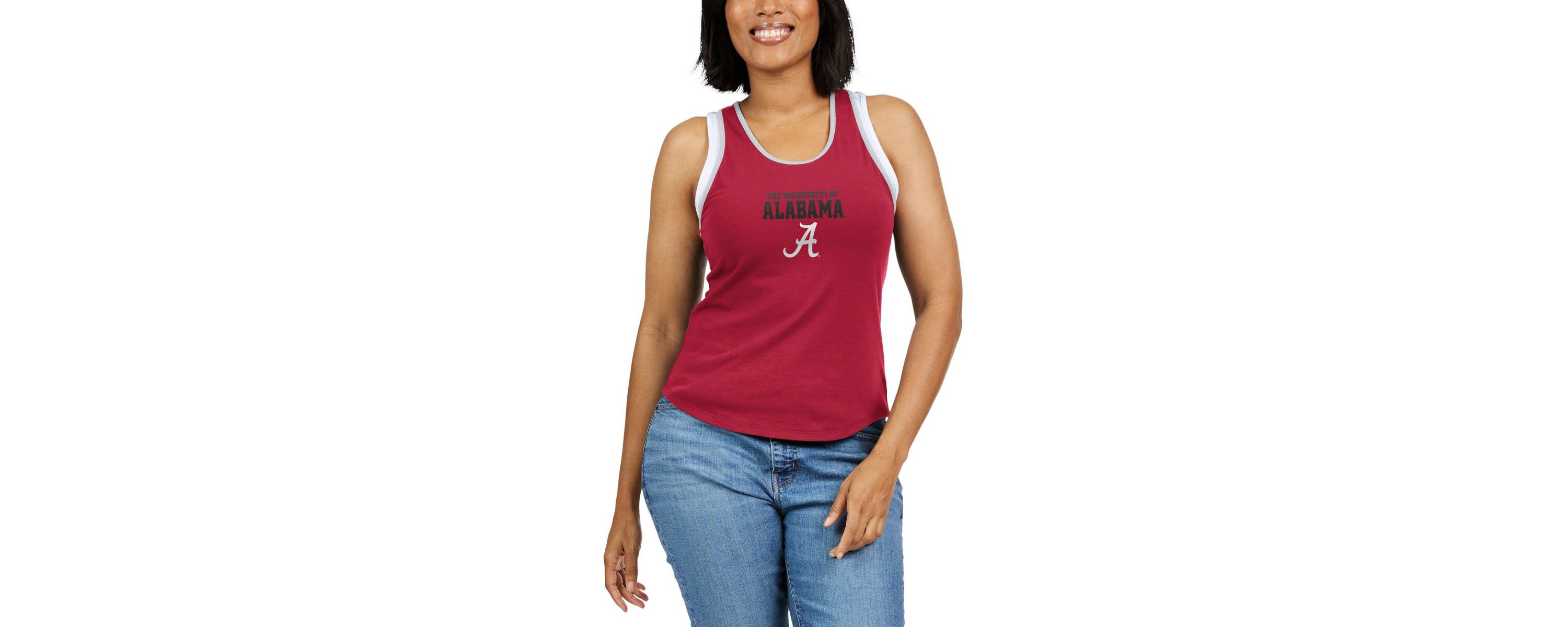 Alabama Crimson Tide NCAA Alabama Tide Open Hole Razorback Tank Top