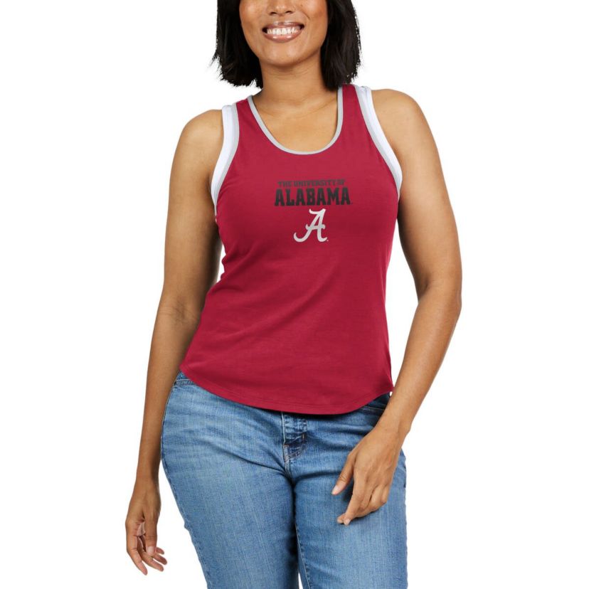 Alabama Crimson Tide NCAA Alabama Tide Open Hole Razorback Tank Top