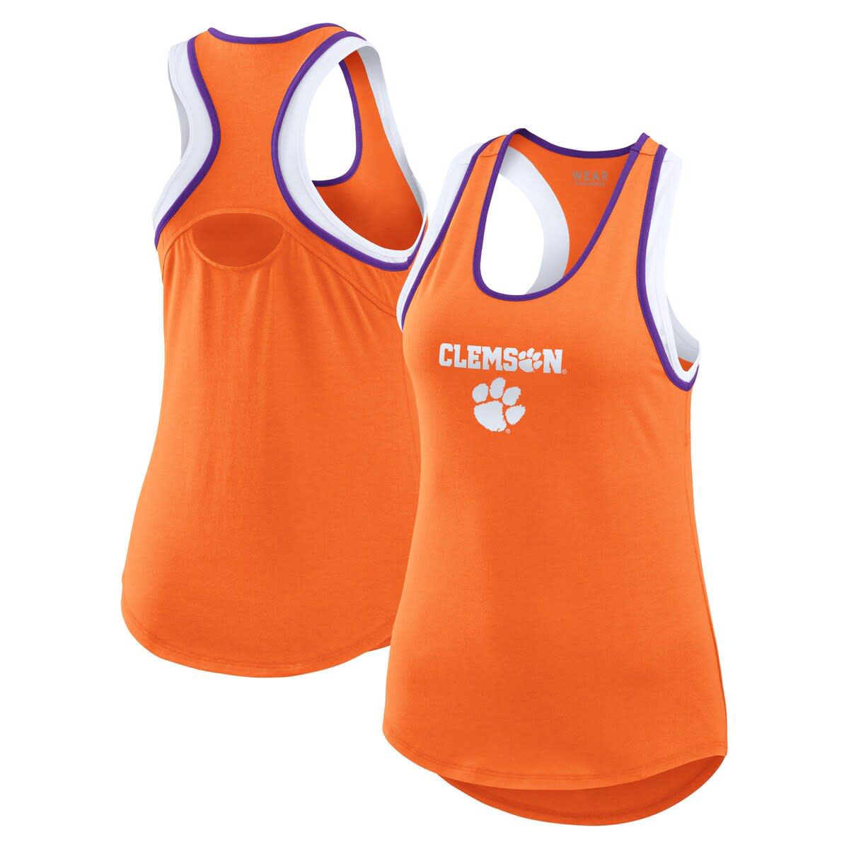 NCAA Clemson Tigers Open Hole Razorback Tank Top