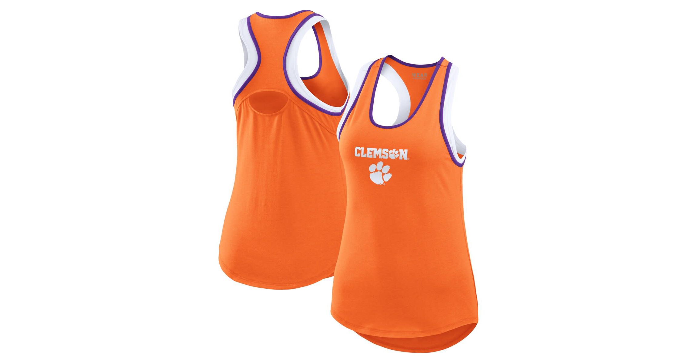 NCAA Clemson Tigers Open Hole Razorback Tank Top