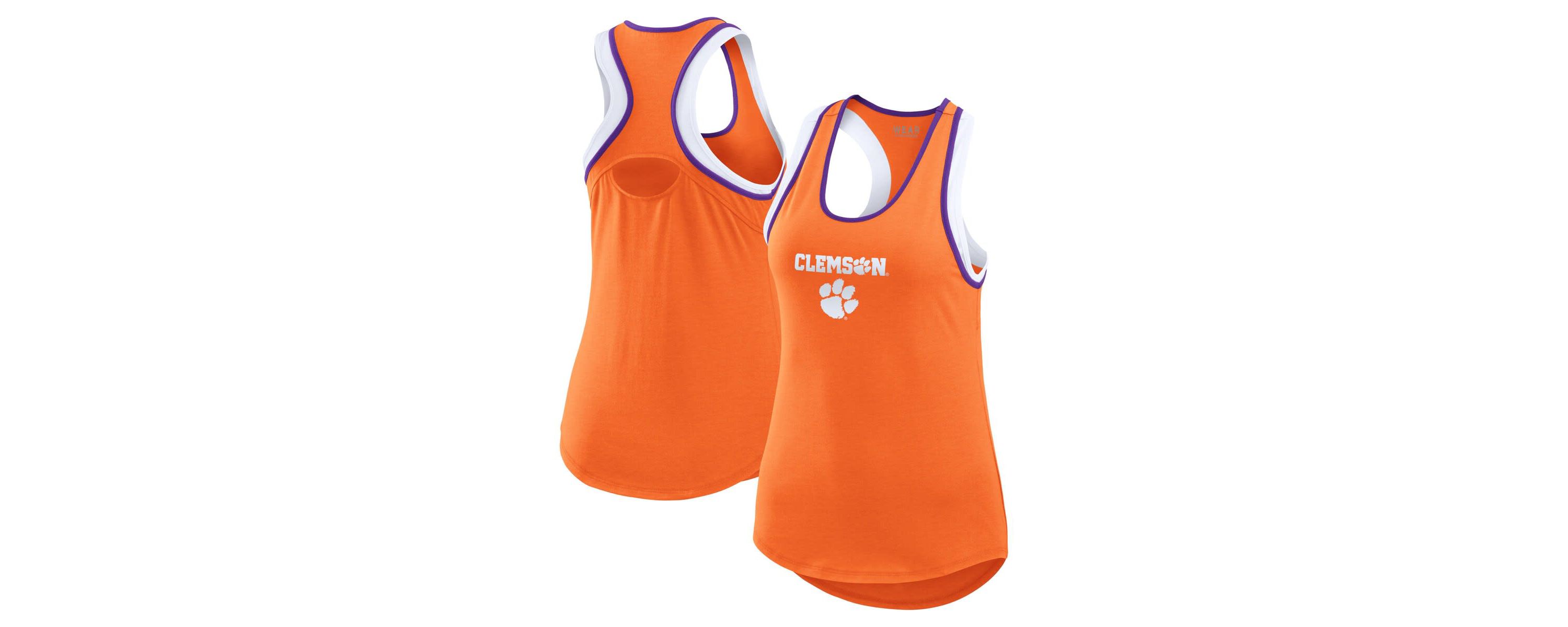 NCAA Clemson Tigers Open Hole Razorback Tank Top