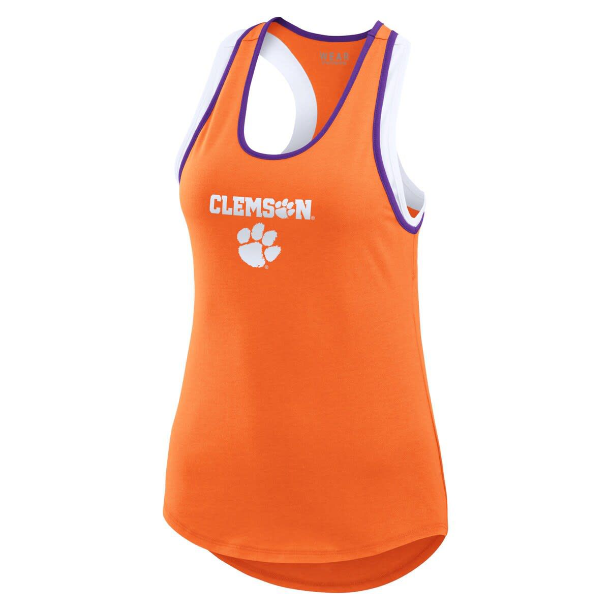 NCAA Clemson Tigers Open Hole Razorback Tank Top