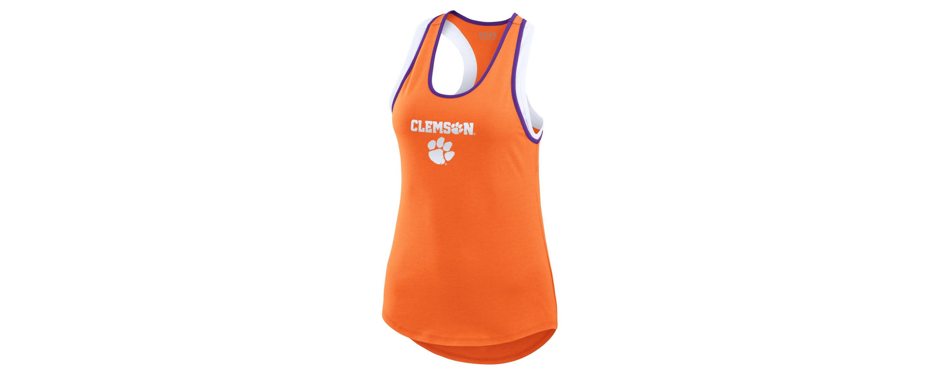 NCAA Clemson Tigers Open Hole Razorback Tank Top