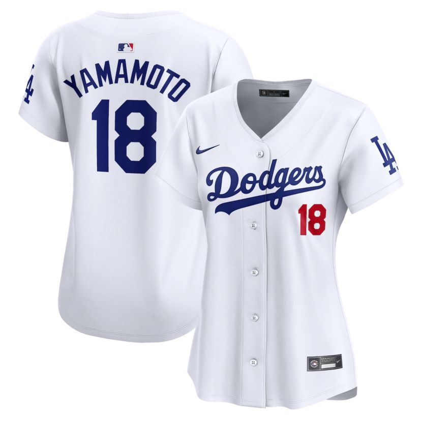 MLB Nike Yoshinobu Yamamoto Los Angeles Dodgers Home Limited Player Jersey