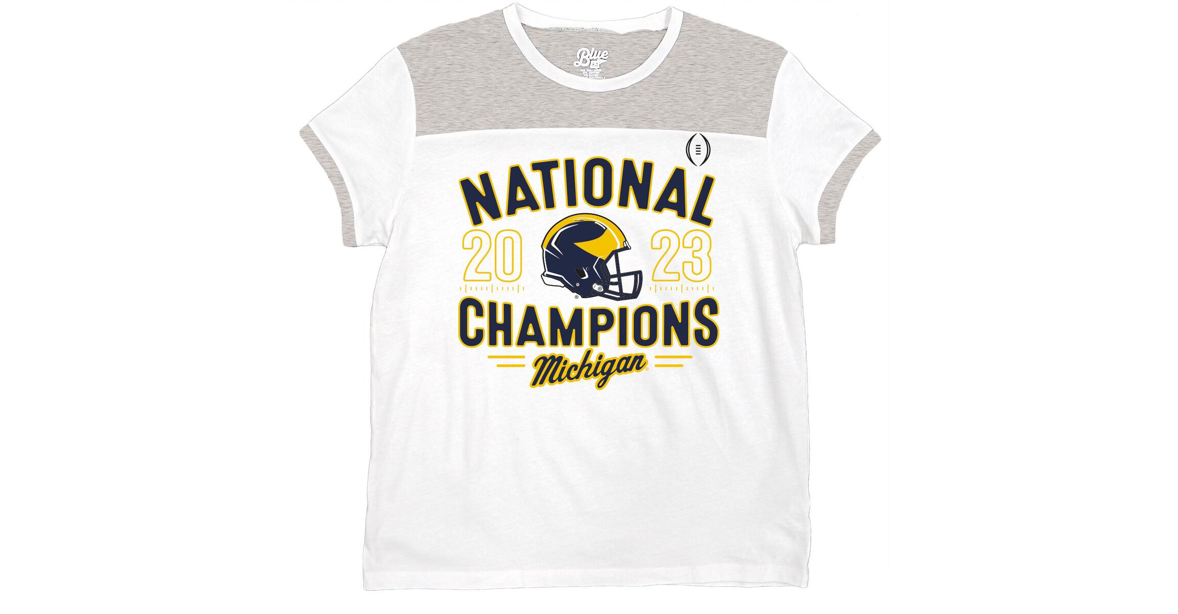 NCAA Michigan Wolverines NCAA Football Playoff 2023 National s Colorblock T-Shirt