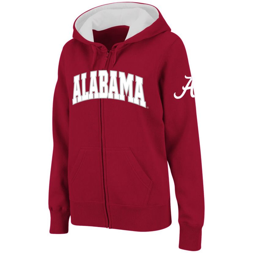 Alabama Crimson Tide NCAA Alabama Tide Arched Name Full-Zip Hoodie