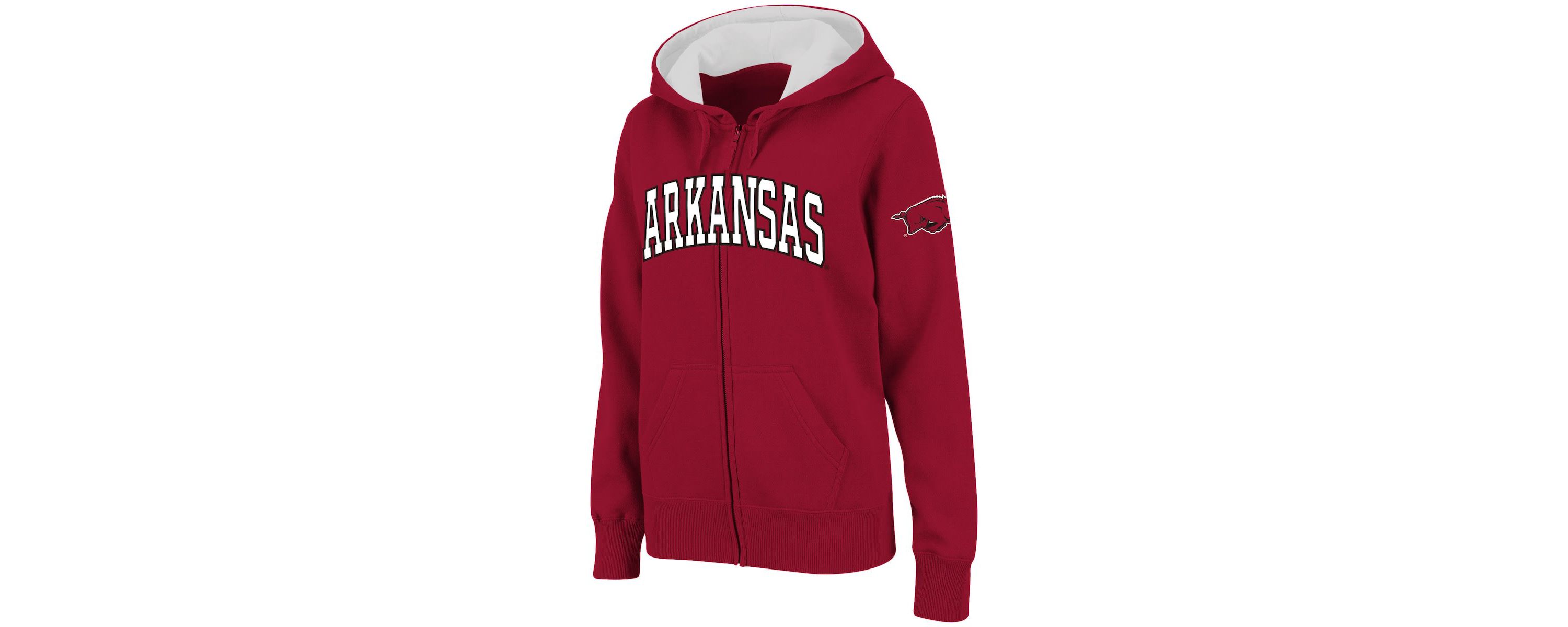 NCAA Arkansas Razorbacks Arched Name Full-Zip Hoodie