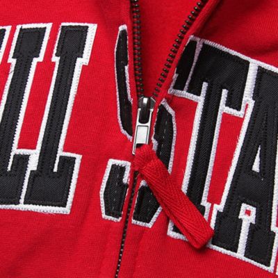 NCAA Ball State Cardinals Arched Name Full-Zip Hoodie