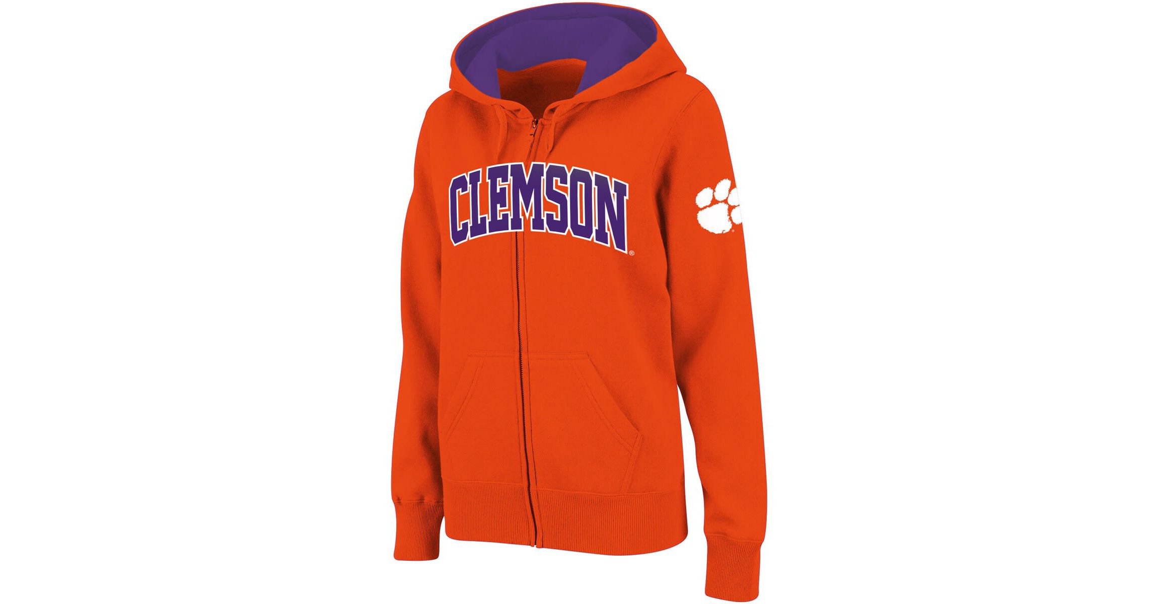 NCAA Clemson Tigers Arched Name Full-Zip Hoodie