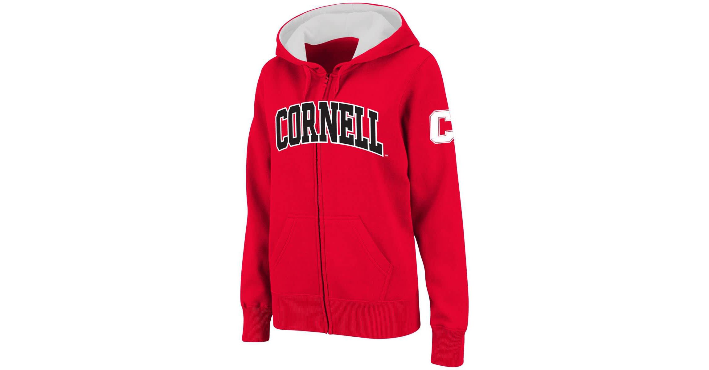 Cornell Big Red NCAA Cornell Big Arched Name Full-Zip Hoodie