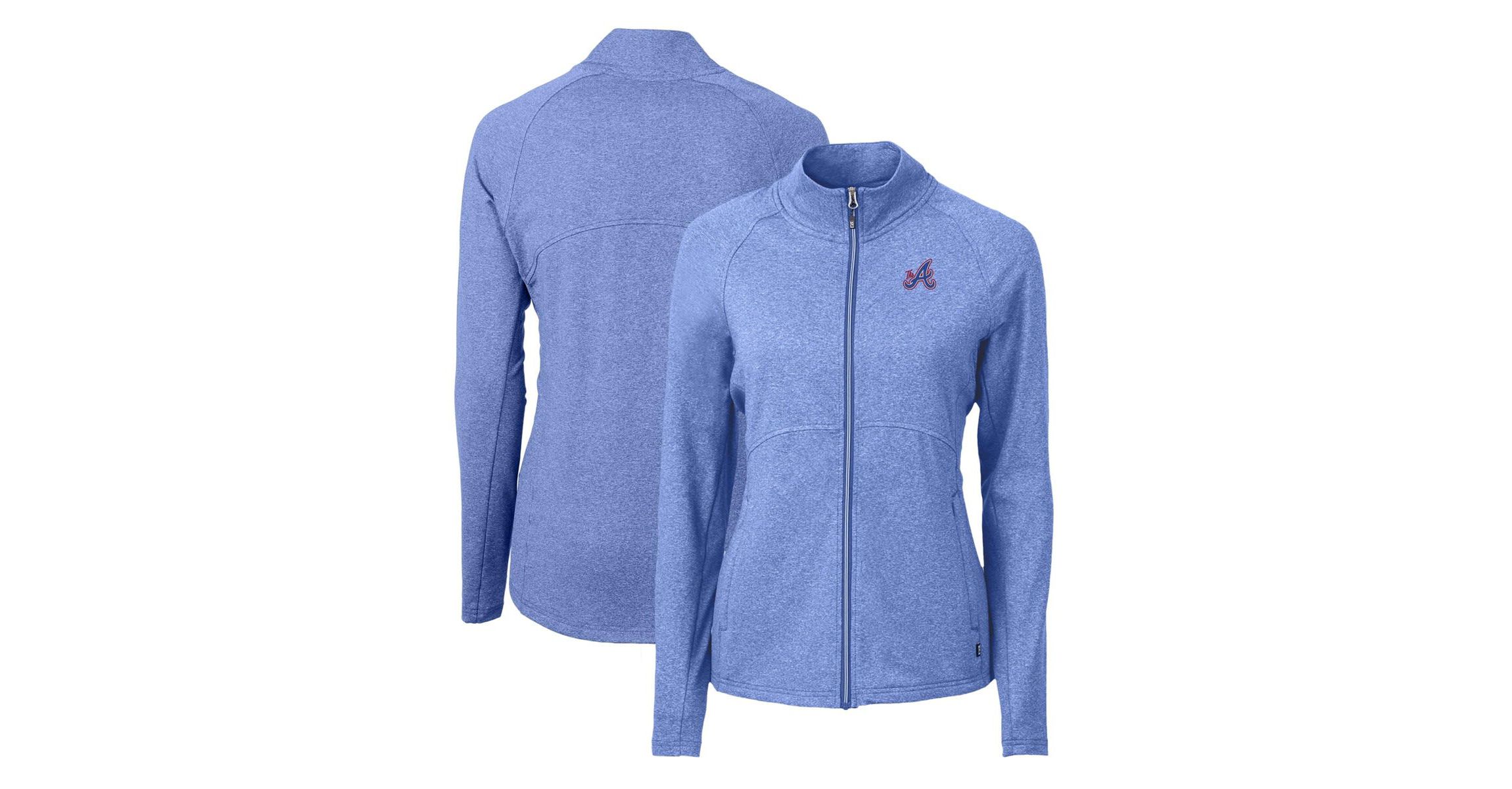 MLB Heather Atlanta Braves City Connect Adapt Eco Knit Recycled Full-Zip Jacket