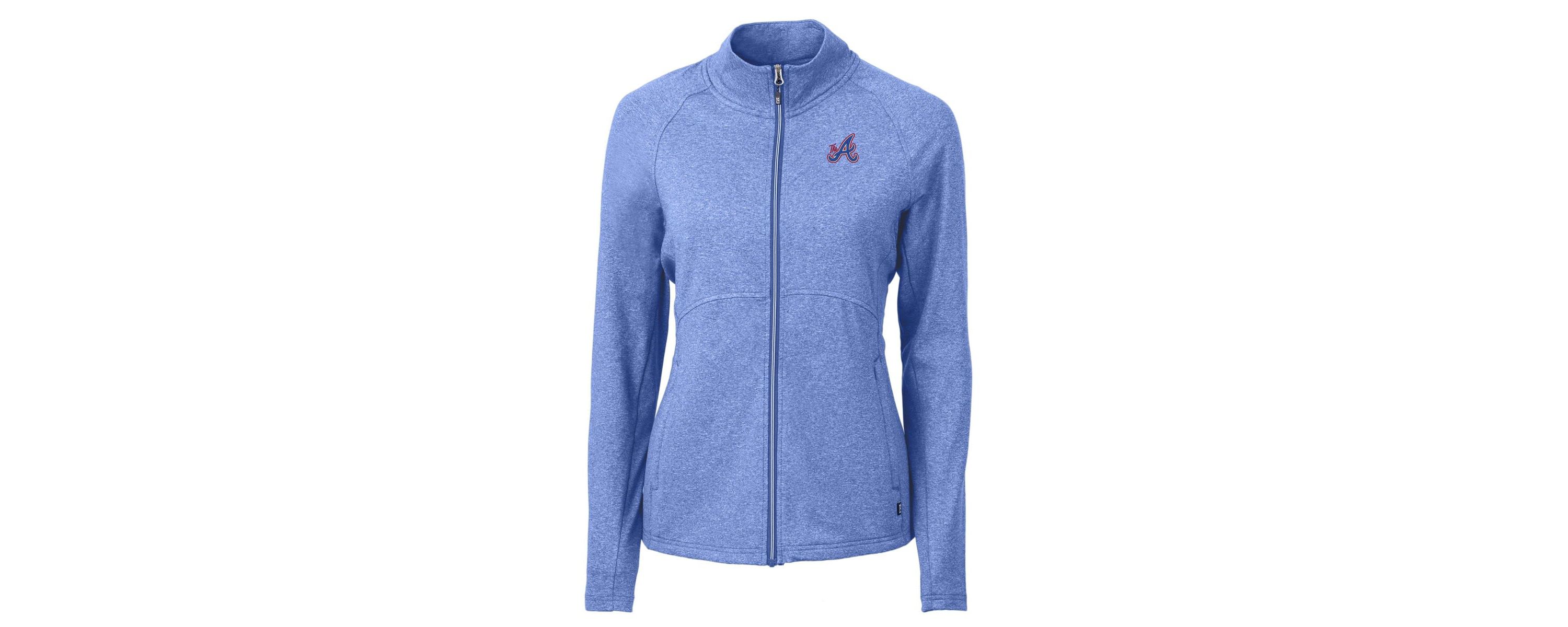 MLB Heather Atlanta Braves City Connect Adapt Eco Knit Recycled Full-Zip Jacket
