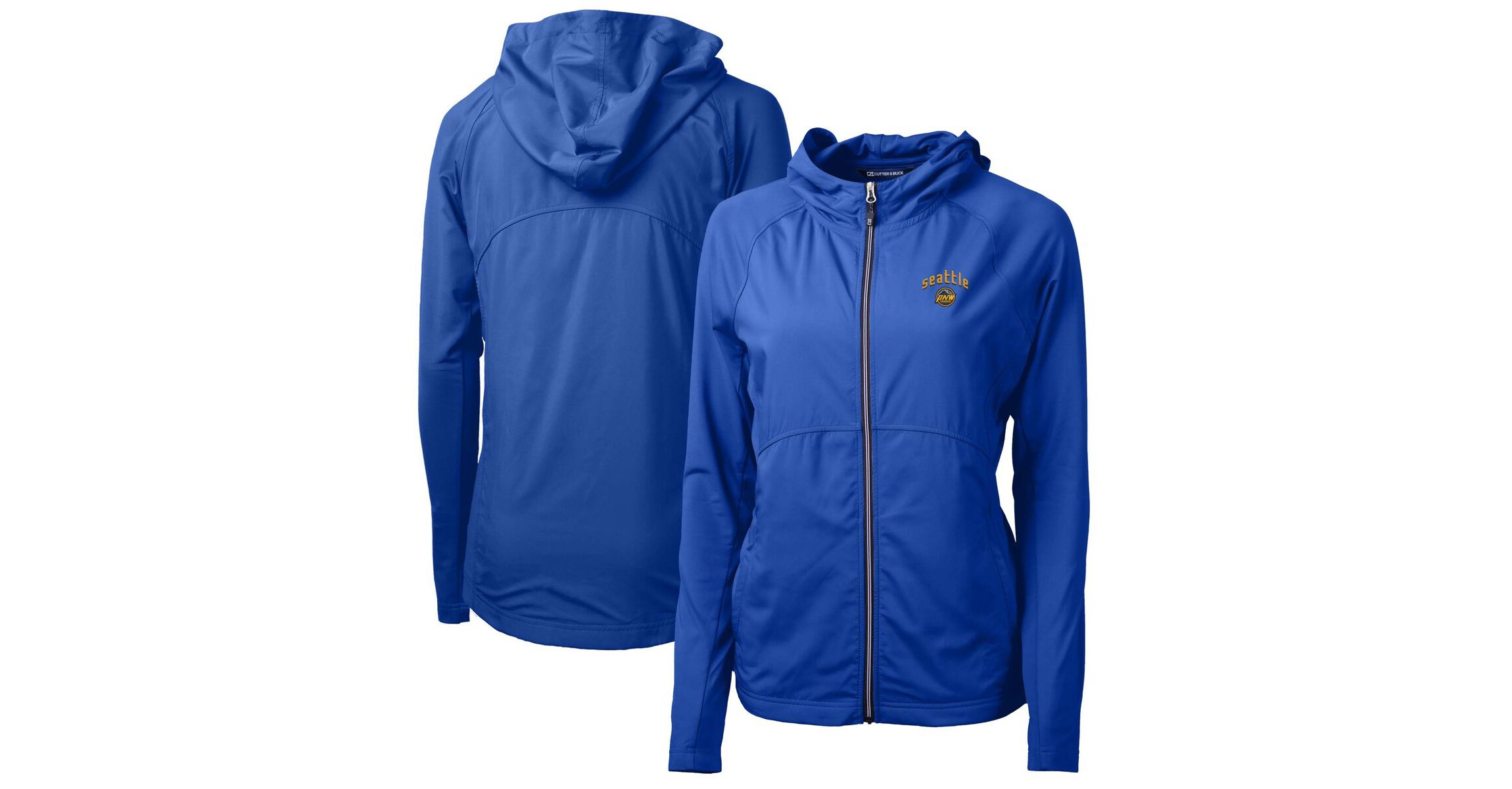 MLB Seattle Mariners City Connect Adapt Eco Knit Hybrid Recycled Full-Zip Hooded Jacket