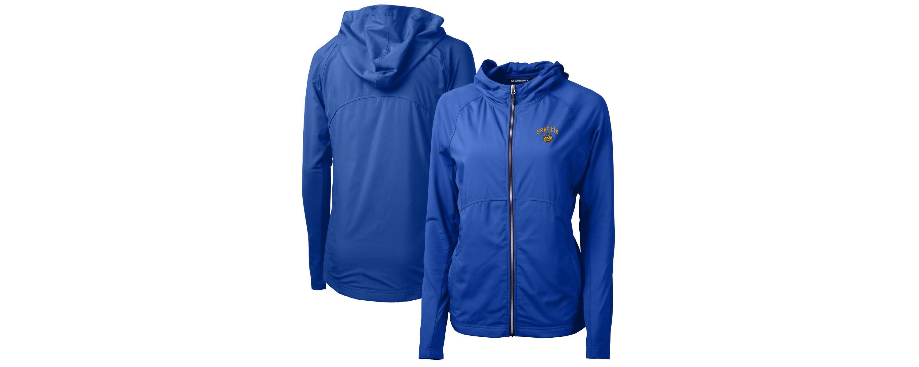MLB Seattle Mariners City Connect Adapt Eco Knit Hybrid Recycled Full-Zip Hooded Jacket
