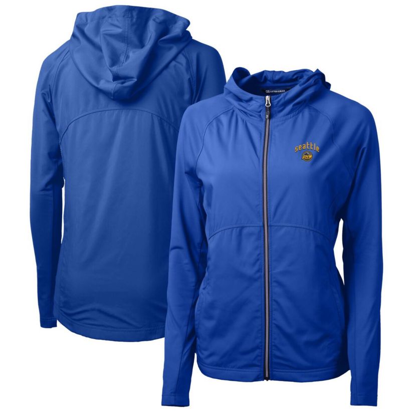 MLB Seattle Mariners City Connect Adapt Eco Knit Hybrid Recycled Full-Zip Hooded Jacket