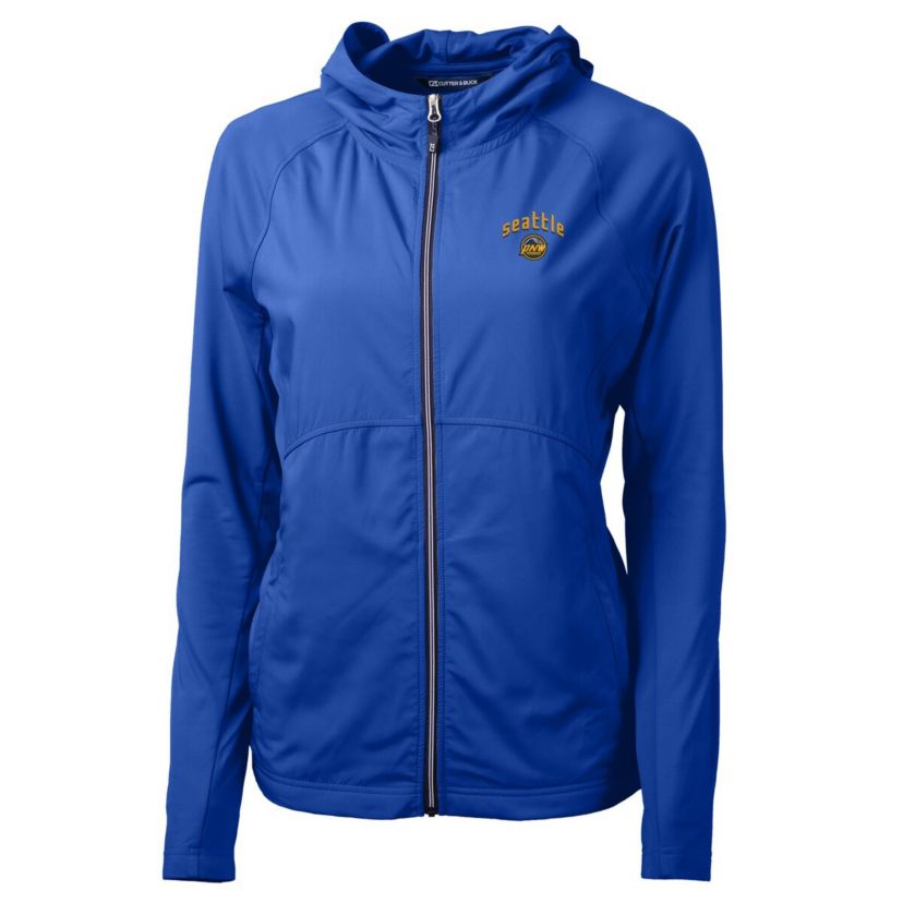 MLB Seattle Mariners City Connect Adapt Eco Knit Hybrid Recycled Full-Zip Hooded Jacket