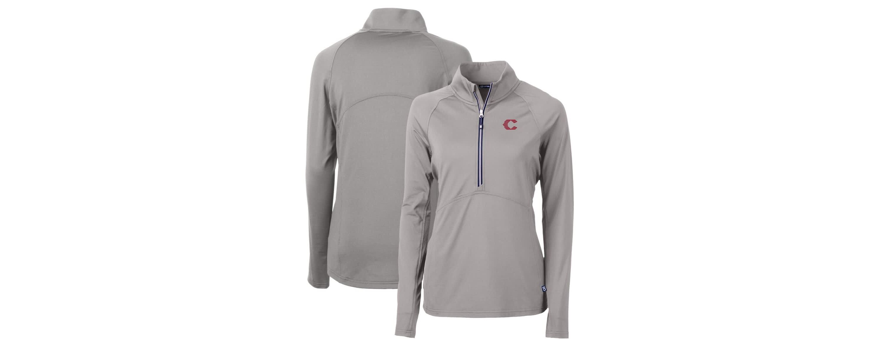 MLB Cincinnati Reds City Connect Adapt Eco Knit Stretch Recycled Half-Zip Pullover Top