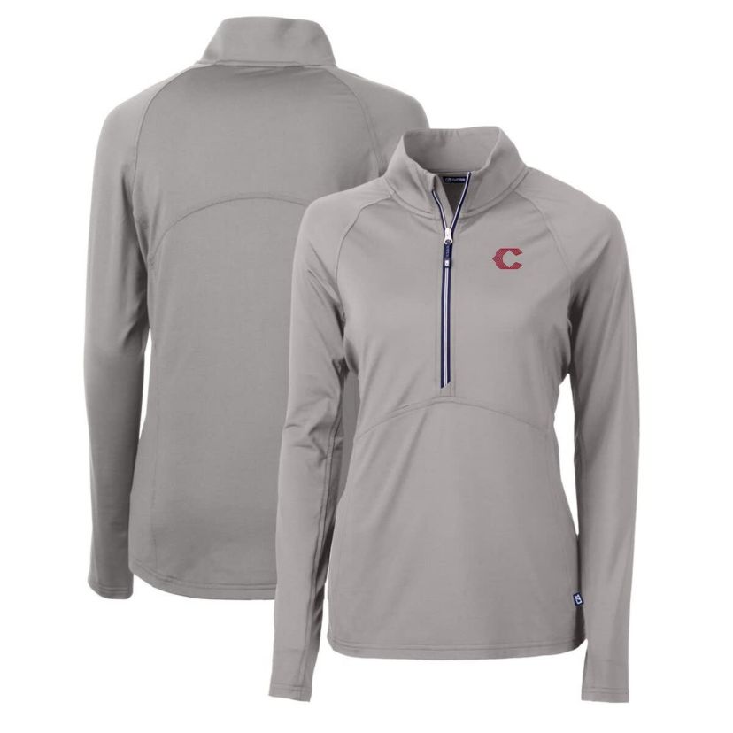 MLB Cincinnati Reds City Connect Adapt Eco Knit Stretch Recycled Half-Zip Pullover Top