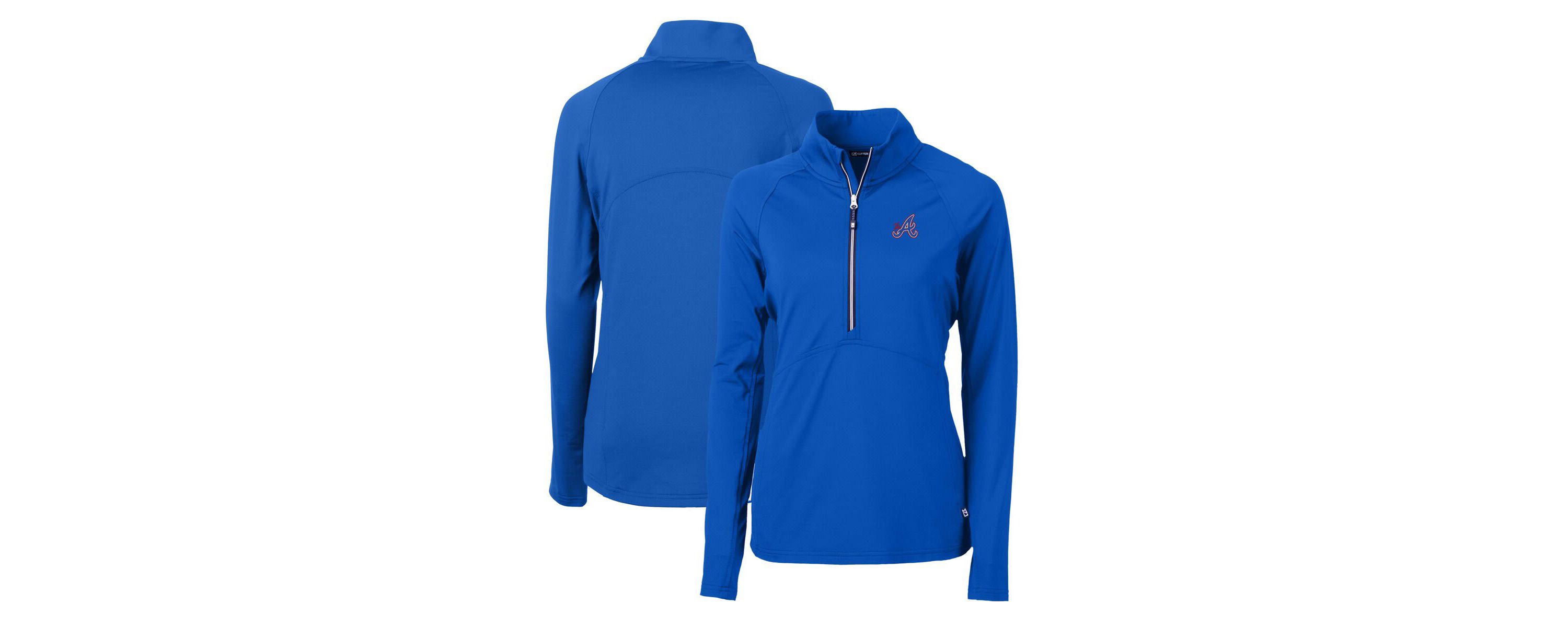 MLB Atlanta Braves City Connect Adapt Eco Knit Stretch Recycled Half-Zip Pullover Top