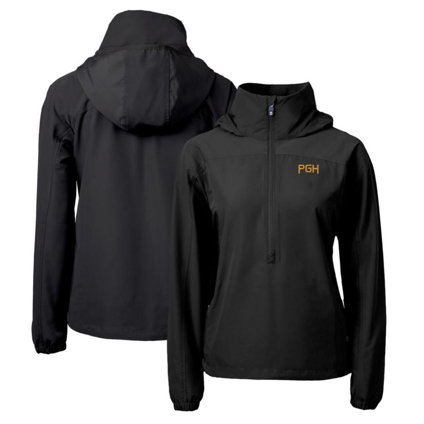 MLB Pittsburgh Pirates City Connect Charter Eco Recycled Half-Zip Anorak Jacket