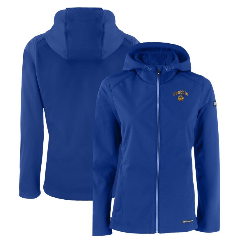 MLB Seattle Mariners City Connect Evoke Eco Softshell Recycled Full-Zip Hooded Jacket