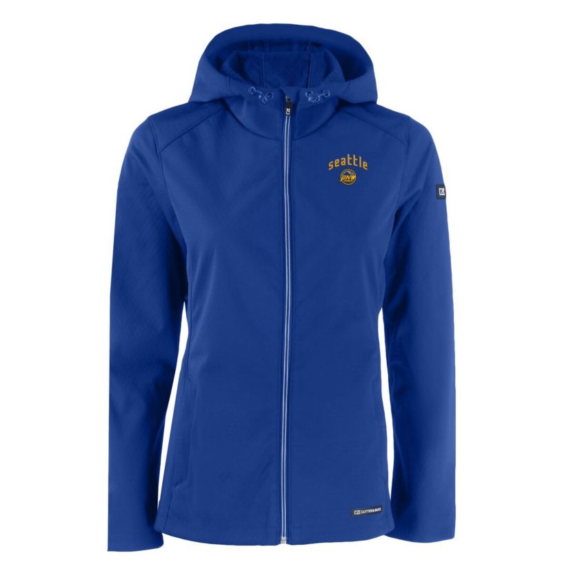 MLB Seattle Mariners City Connect Evoke Eco Softshell Recycled Full-Zip Hooded Jacket