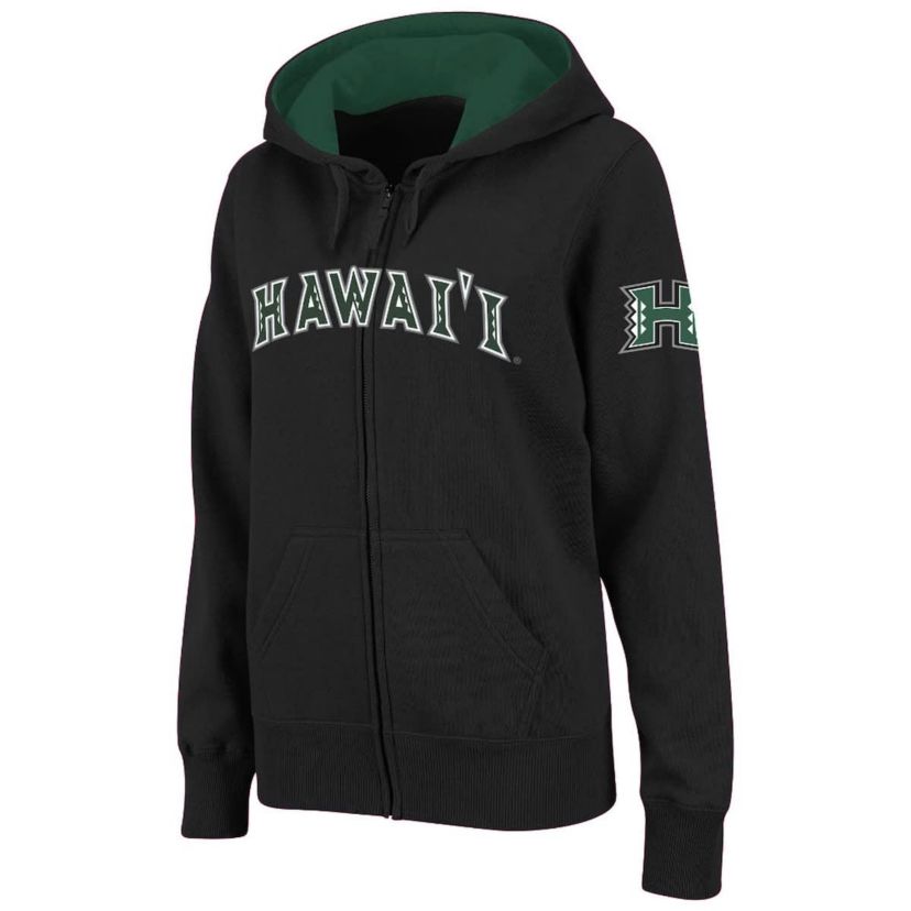 Hawaii Rainbow Warriors NCAA Hawaii Warriors Arched Name Full-Zip Hoodie
