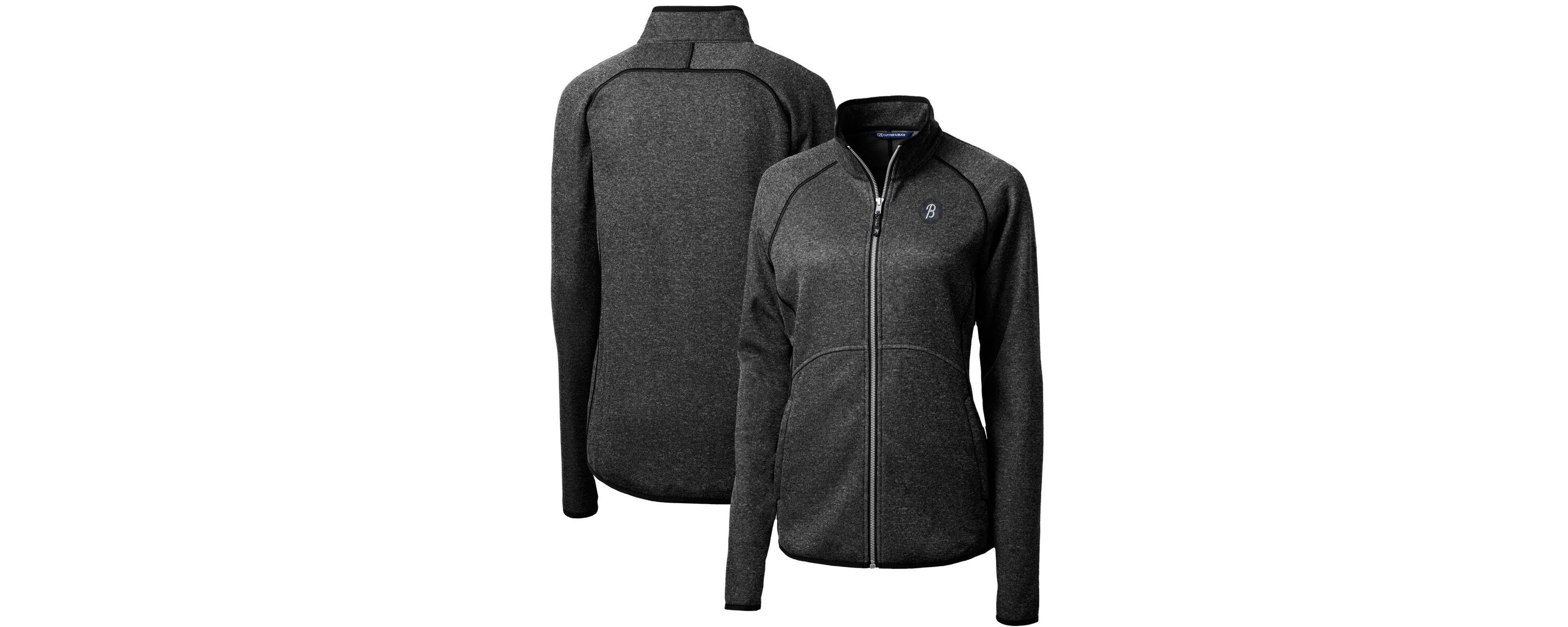MLB Heather Baltimore Orioles City Connect Mainsail Sweater-Knit Full-Zip Jacket