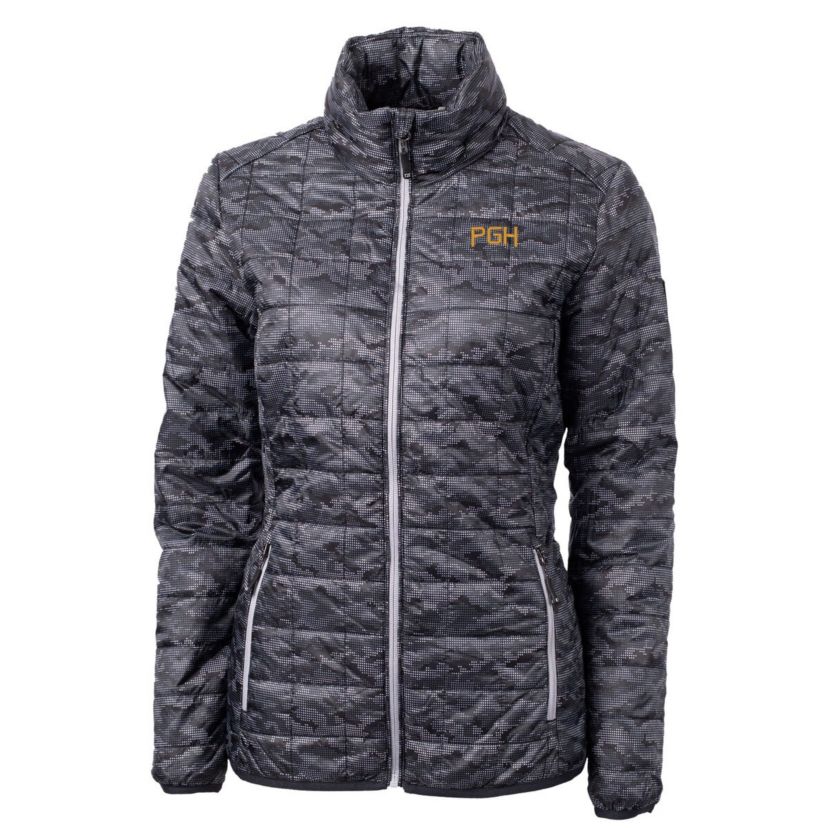 MLB Pittsburgh Pirates City Connect Rainier PrimaLoft Eco Insulated Full-Zip Puffer Jacket