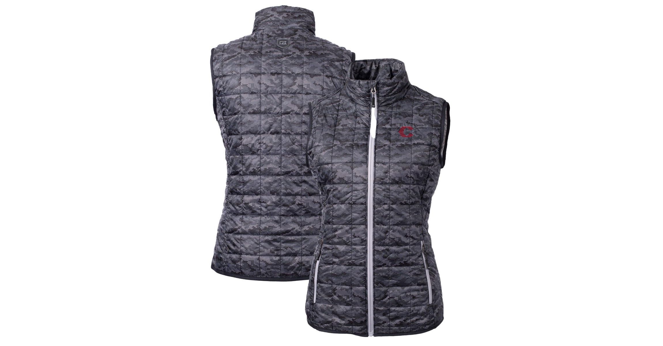 MLB Cincinnati Reds City Connect Rainier PrimaLoft Eco Insulated Full-Zip Printed Puffer Vest