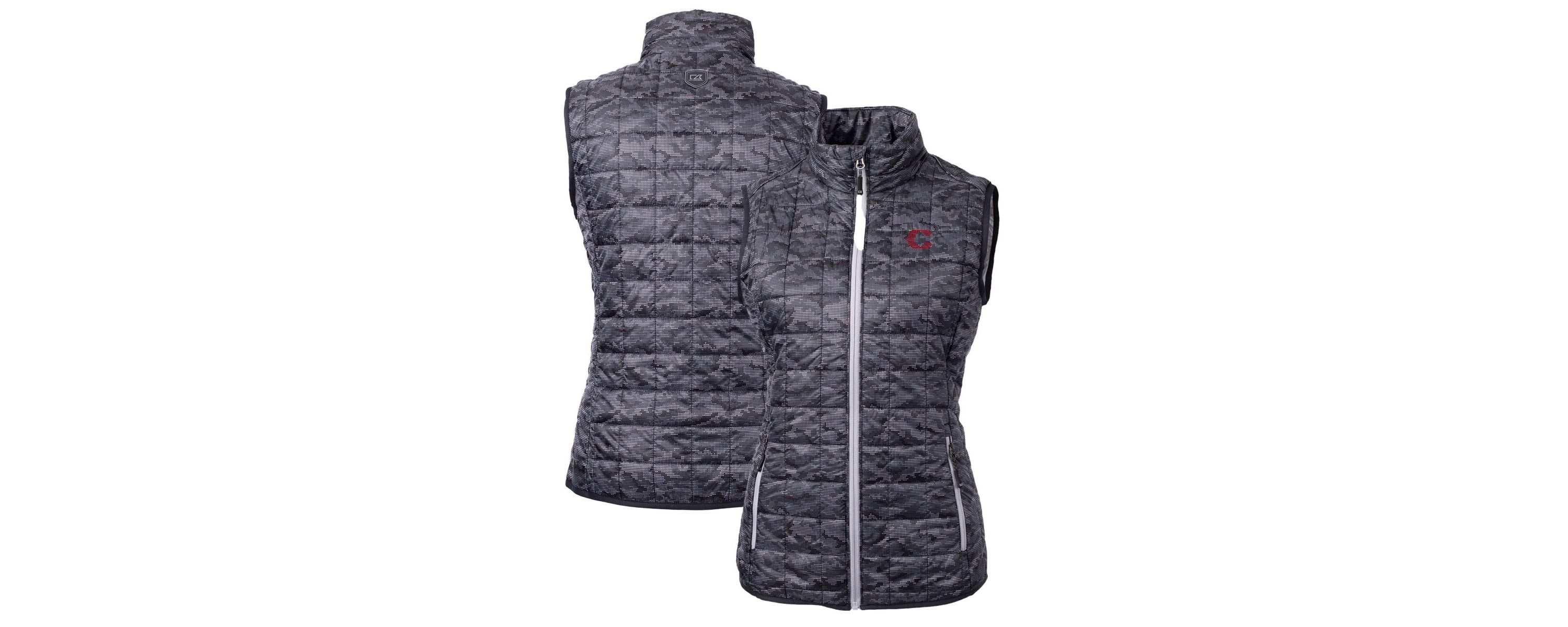 MLB Cincinnati Reds City Connect Rainier PrimaLoft Eco Insulated Full-Zip Printed Puffer Vest
