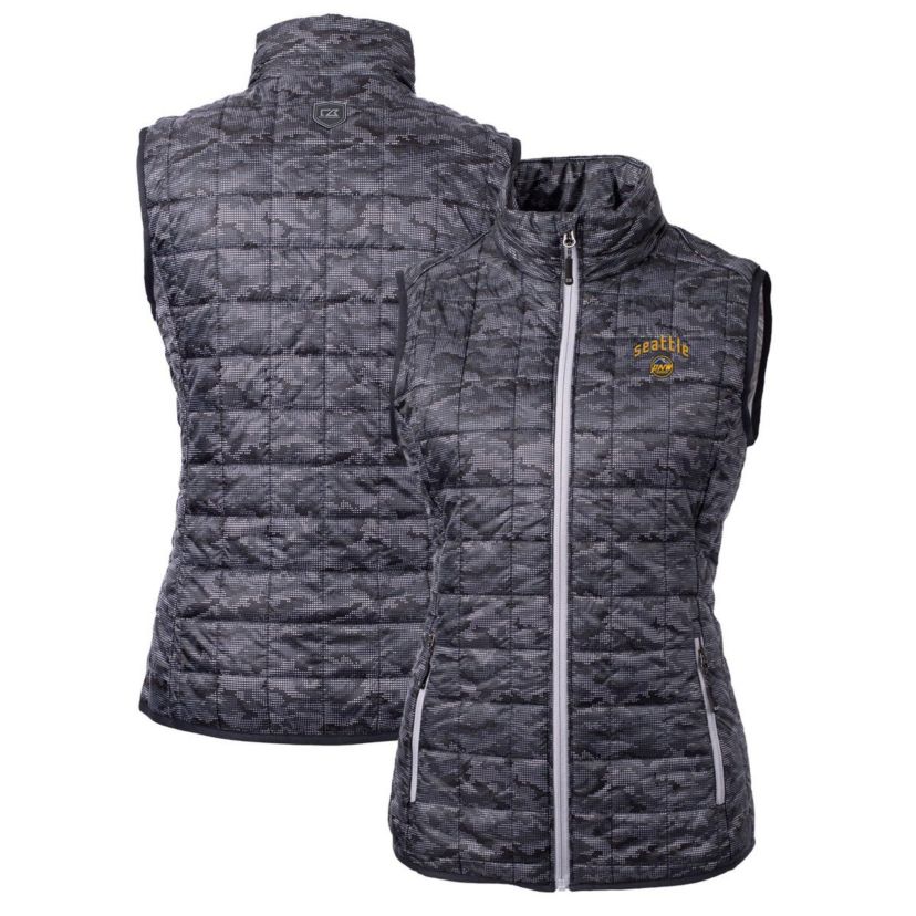MLB Seattle Mariners City Connect Rainier PrimaLoft Eco Insulated Full-Zip Printed Puffer Vest