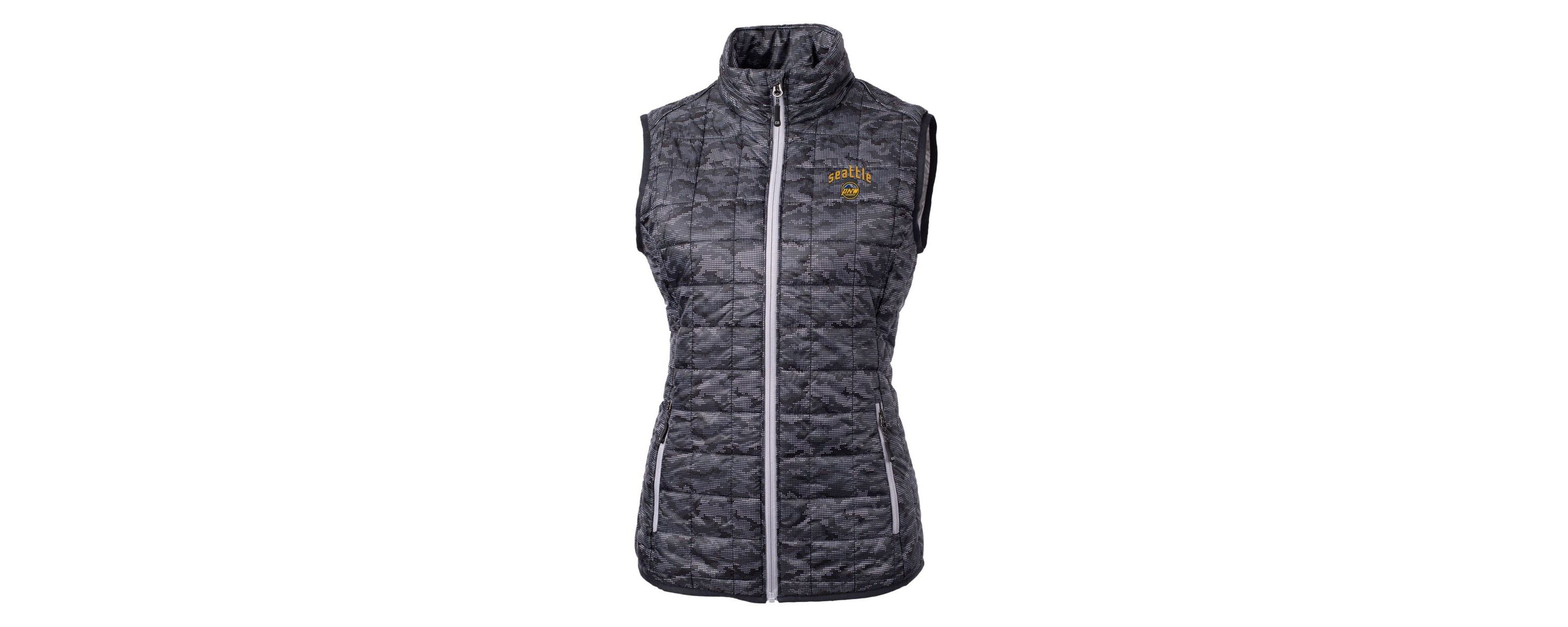 MLB Seattle Mariners City Connect Rainier PrimaLoft Eco Insulated Full-Zip Printed Puffer Vest
