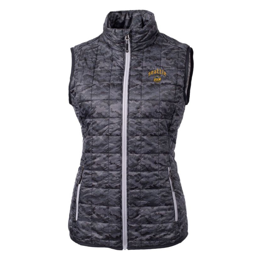 MLB Seattle Mariners City Connect Rainier PrimaLoft Eco Insulated Full-Zip Printed Puffer Vest