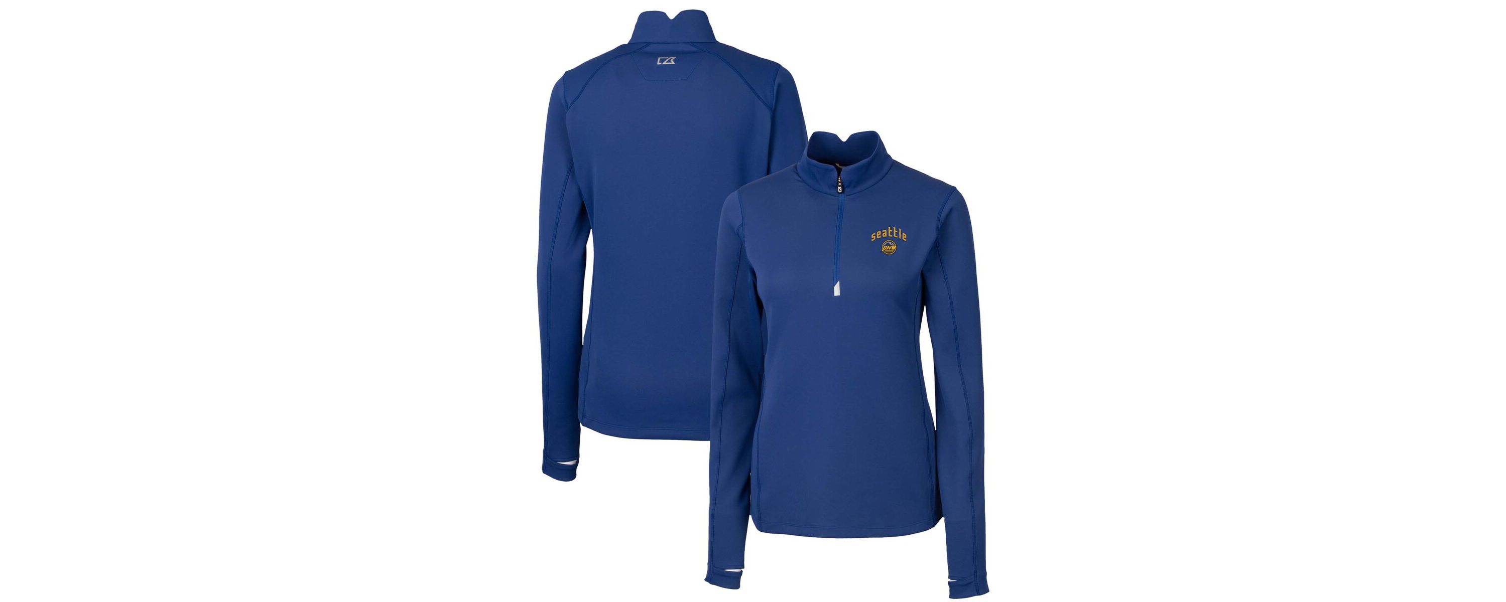 MLB Seattle Mariners City Connect Traverse Stretch Quarter-Zip Pullover Top