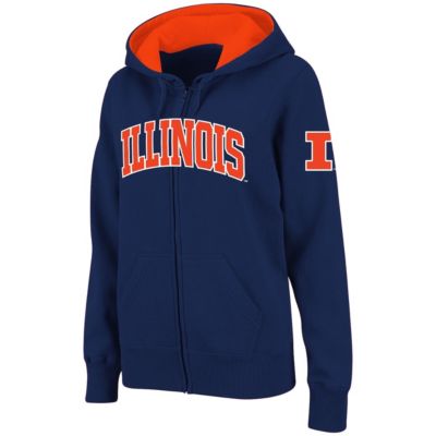 NCAA Illinois Fighting Illini Arched Name Full-Zip Hoodie