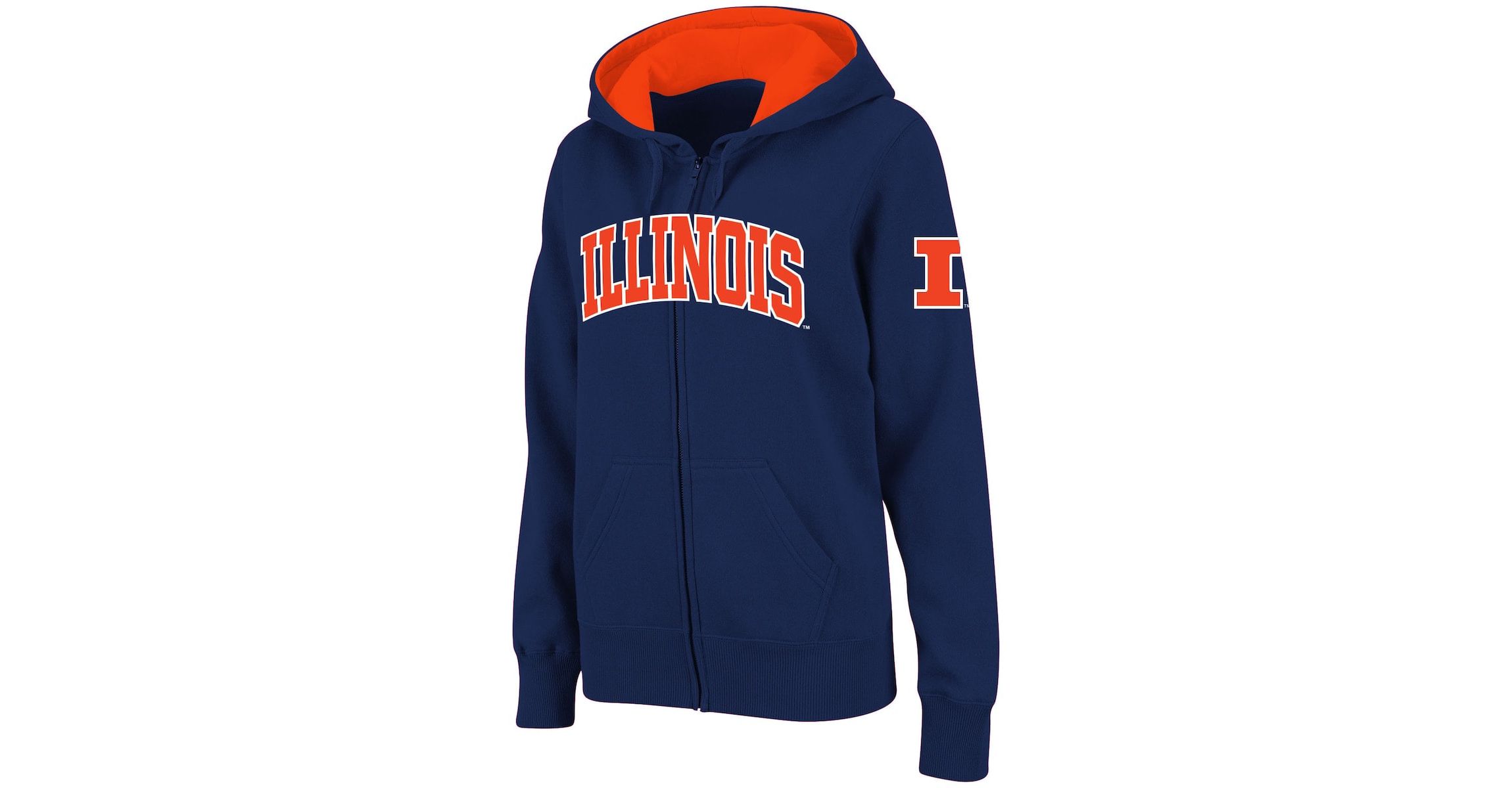 NCAA Illinois Fighting Illini Arched Name Full-Zip Hoodie