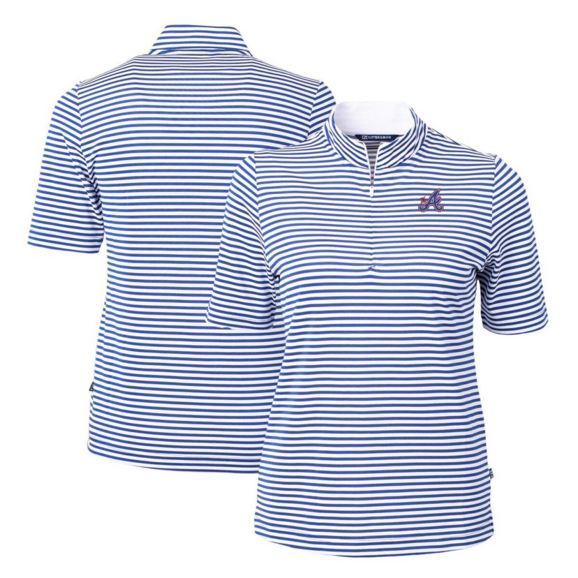 MLB Atlanta Braves City Connect Virtue Eco Pique Stripe Recycled Polo