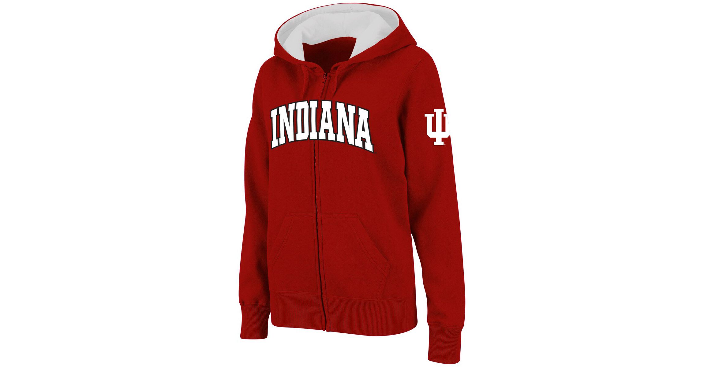NCAA Indiana Hoosiers Arched Name Full-Zip Hoodie