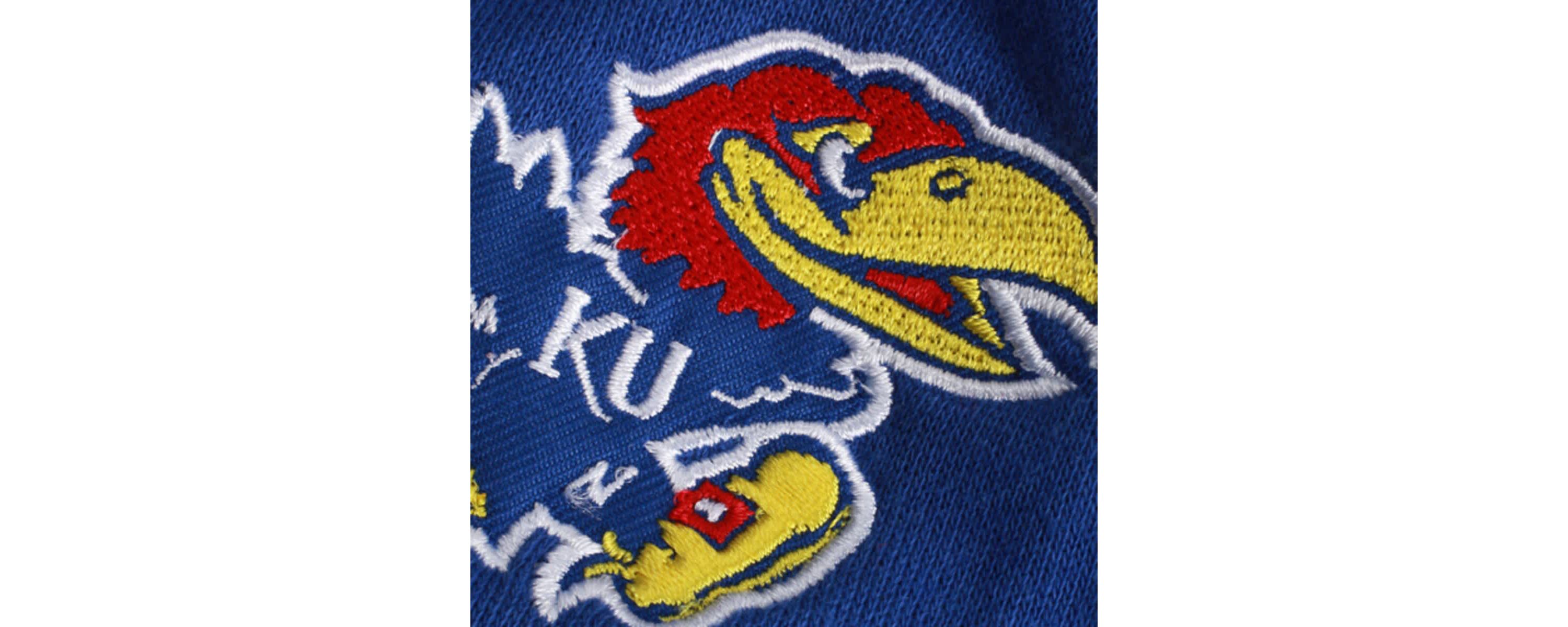 NCAA Kansas Jayhawks Arched Name Full-Zip Hoodie