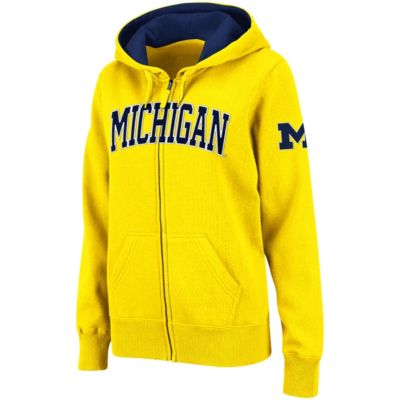 Colosseum NCAA Michigan Wolverines Arched Name Full-Zip