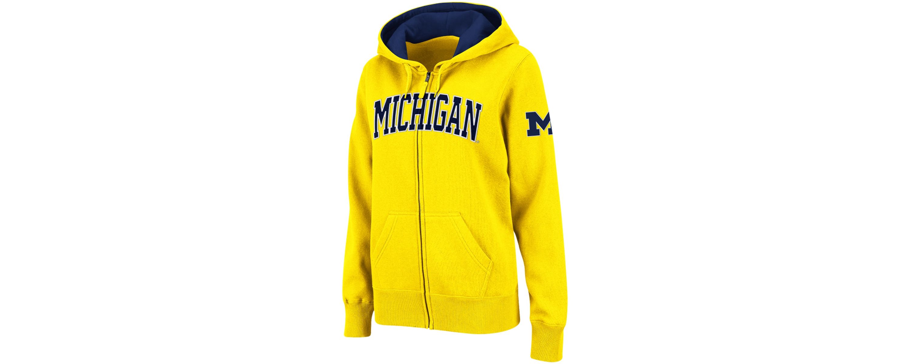 NCAA Michigan Wolverines Arched Name Full-Zip Hoodie