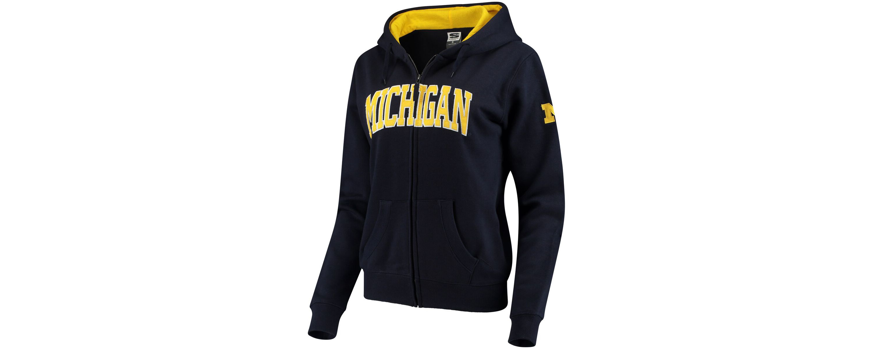NCAA Michigan Wolverines Arched Name Full-Zip Hoodie