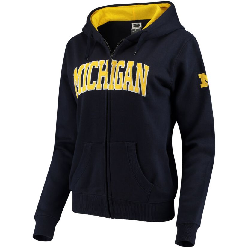 NCAA Michigan Wolverines Arched Name Full-Zip Hoodie