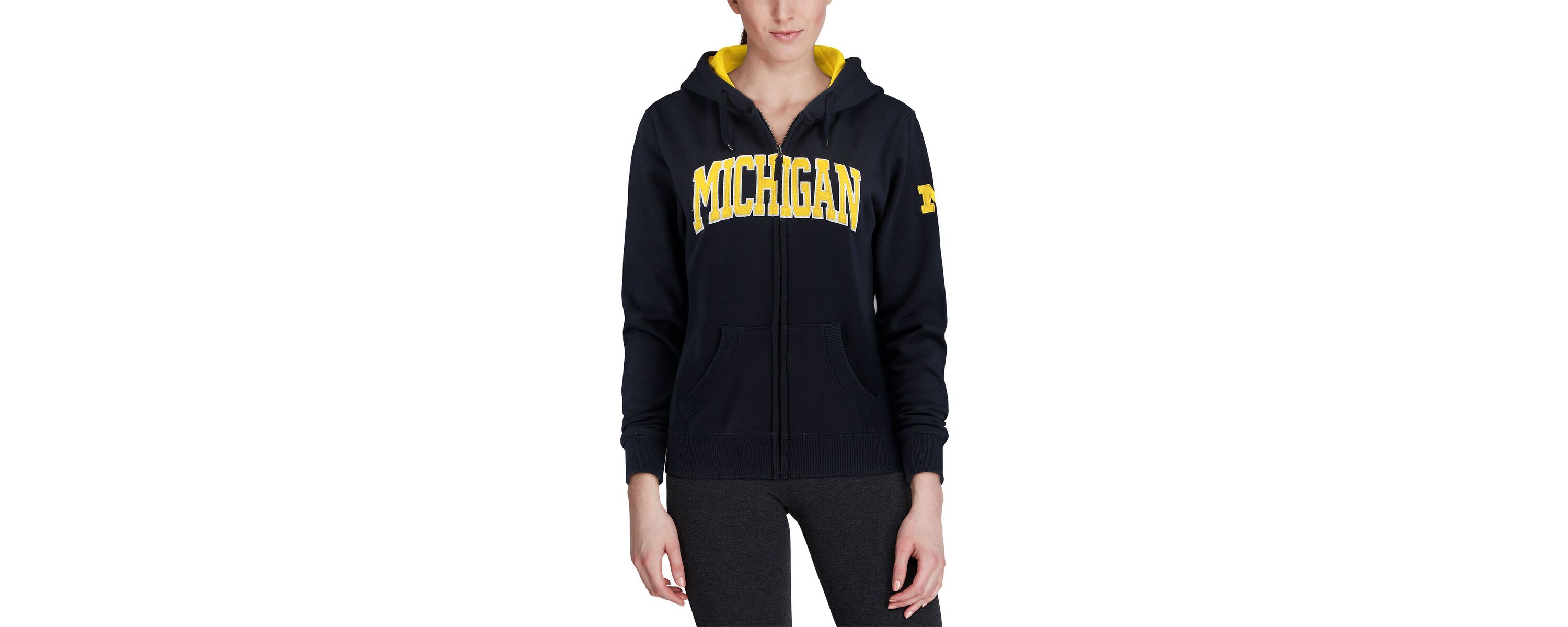 NCAA Michigan Wolverines Arched Name Full-Zip Hoodie