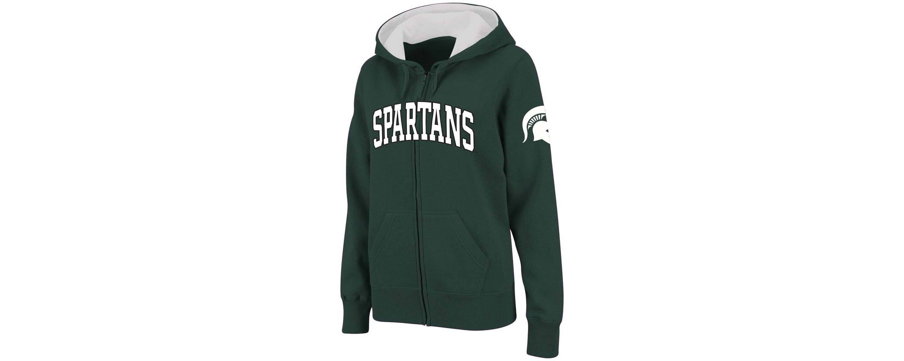 NCAA Michigan State Spartans Arched Name Full-Zip Hoodie