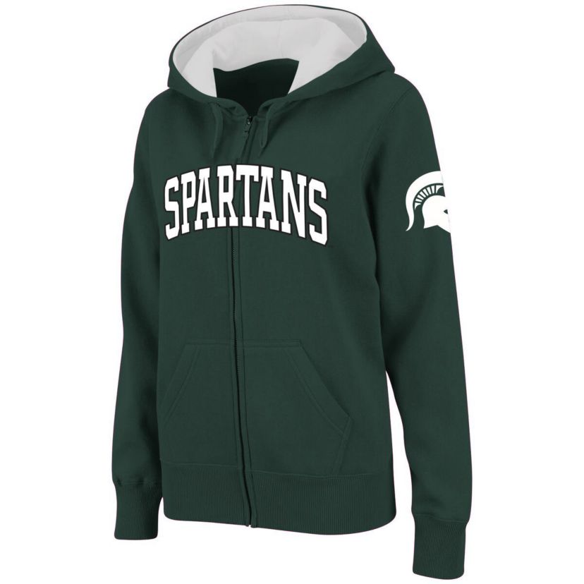 NCAA Michigan State Spartans Arched Name Full-Zip Hoodie