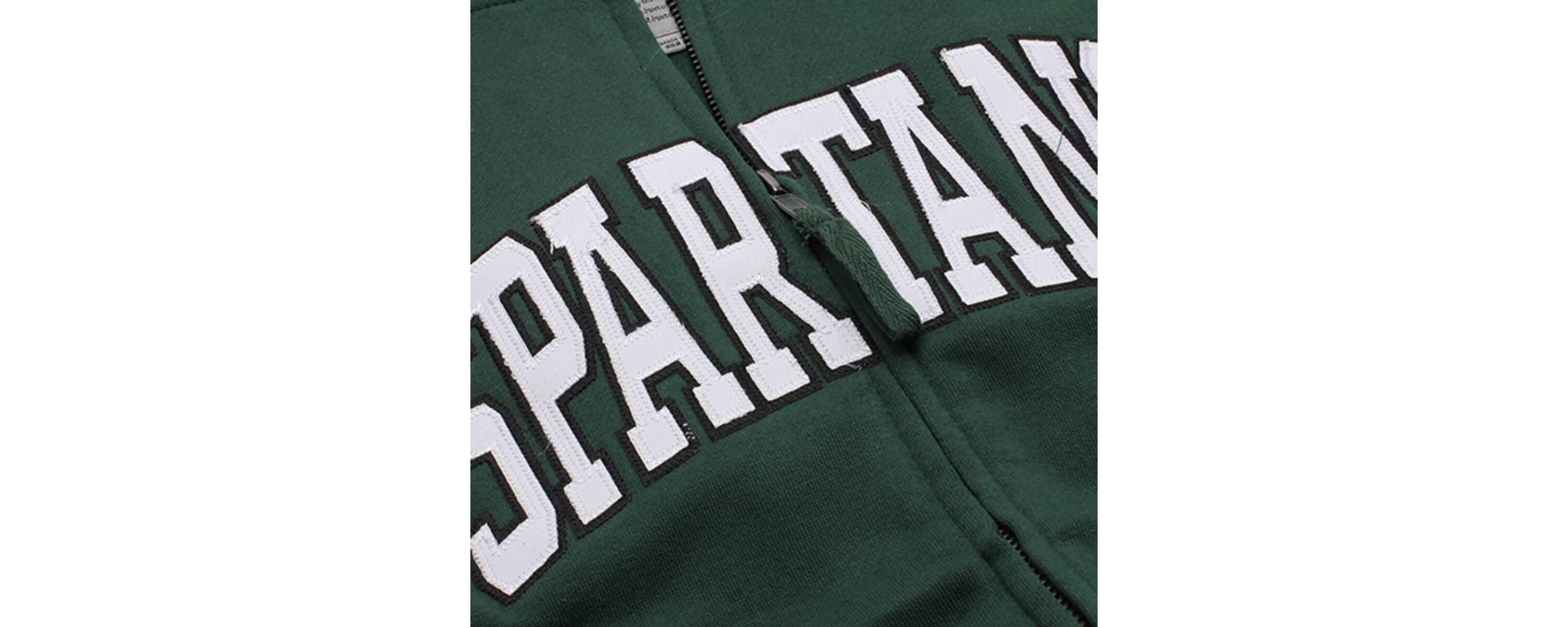 NCAA Michigan State Spartans Arched Name Full-Zip Hoodie